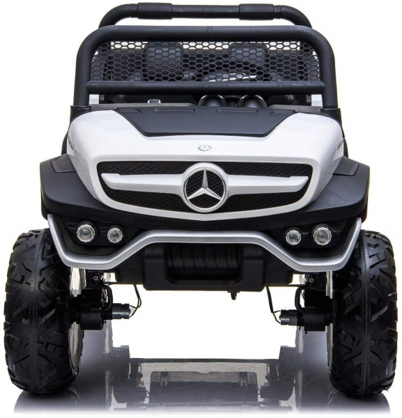 Masinuta electrica mercedes unimog 4x4 premium alb
