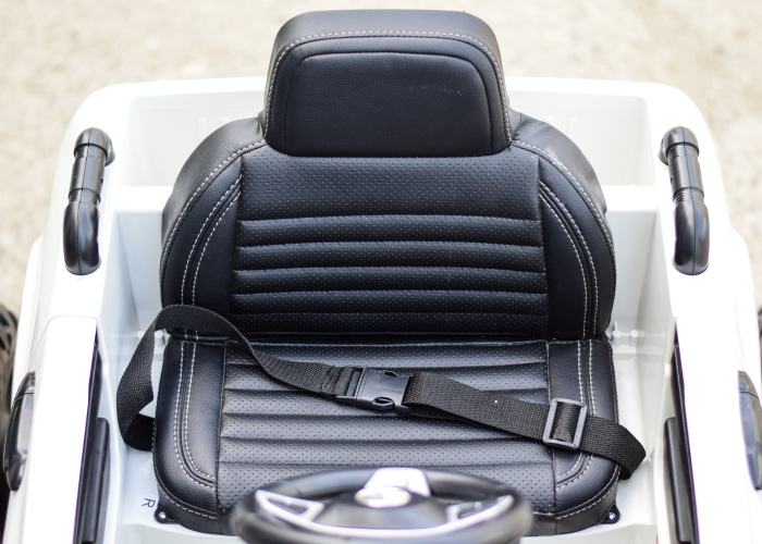 Mercedes X-Class Monster Truck, 4x4, scaun tapitat, roti moi, alb [10]