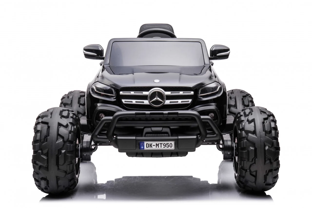 Mercedes X-Class Monster Truck, 4x4, scaun tapitat, roti moi, neagra [2]