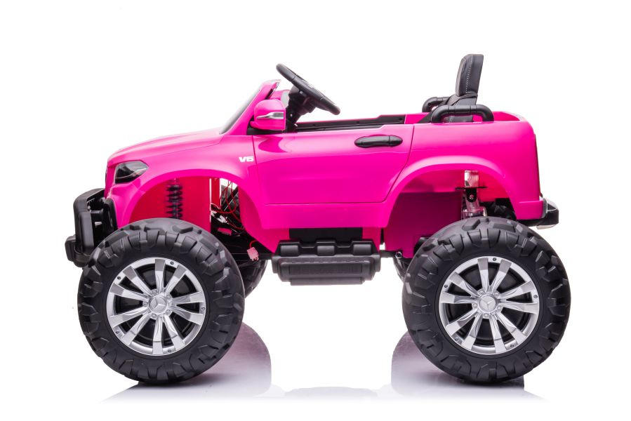 Mercedes X-Class Monster Truck, 4x4, scaun tapitat, roti moi,  light pink [3]