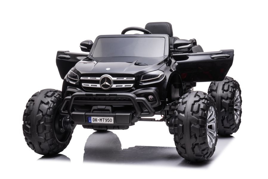 Mercedes X-Class Monster Truck, 4x4, scaun tapitat, roti moi, neagra [5]