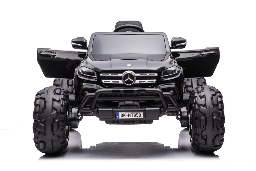 Mercedes X-Class Monster Truck, 4x4, scaun tapitat, roti moi, neagra [4]