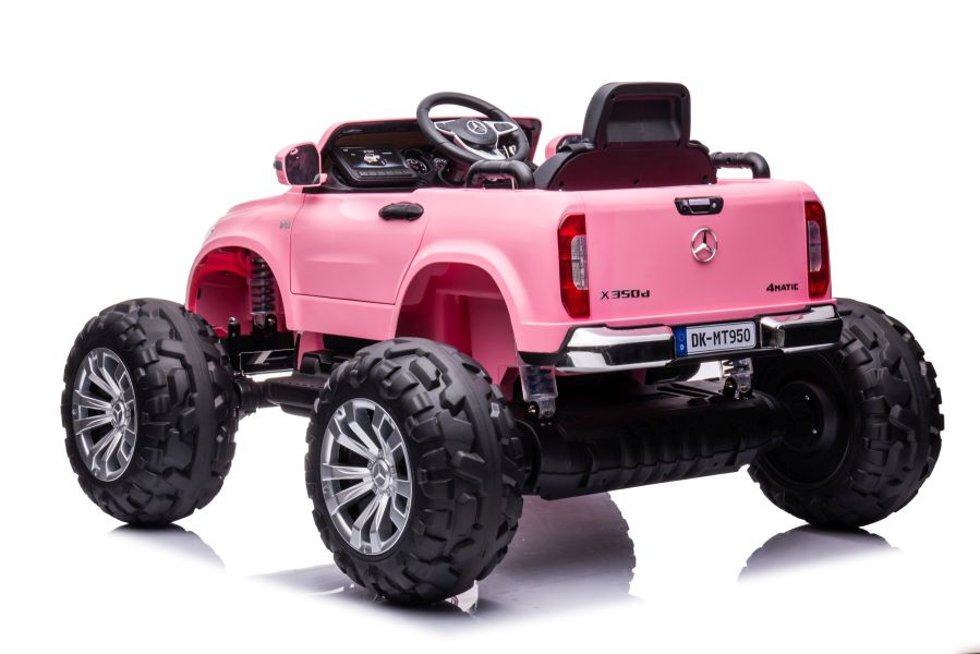 Mercedes X-Class Monster Truck, 4x4, scaun tapitat, roti moi, barbie pink [5]