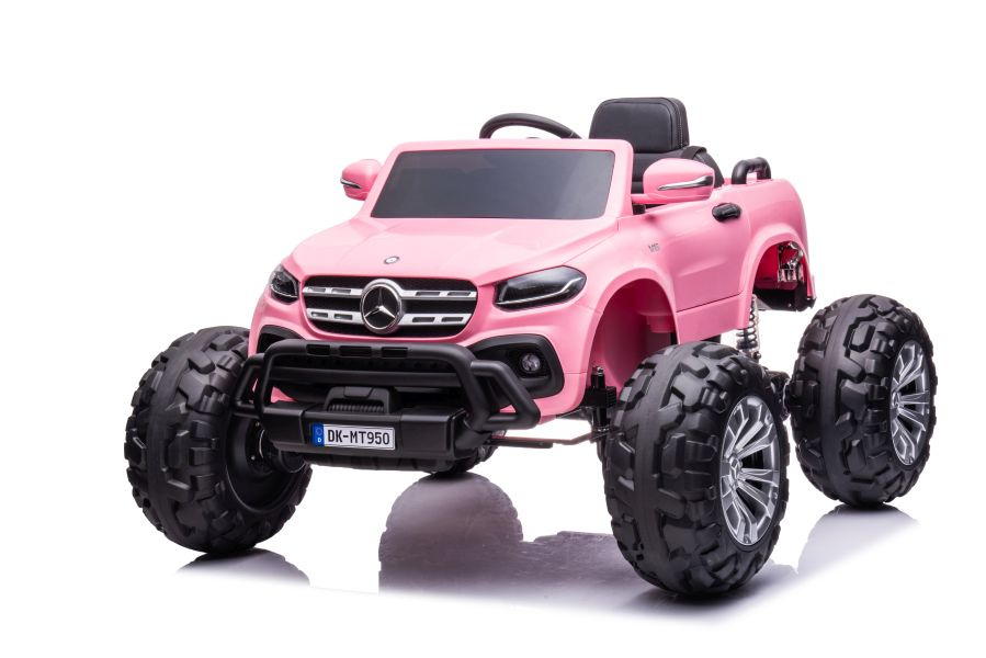 Mercedes X-Class Monster Truck, 4x4, scaun tapitat, roti moi, barbie pink [11]