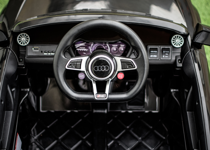 Masinuta electrica pentru copii Audi TT Negru, 2-4 ani [12]