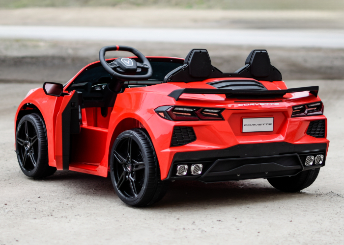Masinuta electrica pentru 2 copii Corvette C8 90W 12V STANDARD, culoare Rosie [10]