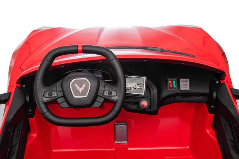 Masinuta electrica pentru 2 copii Corvette C8 90W 12V STANDARD, culoare Rosie [16]