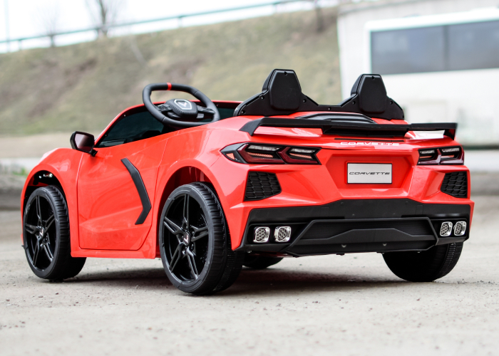 Masinuta electrica pentru 2 copii Corvette C8 90W 12V STANDARD, culoare Rosie [9]