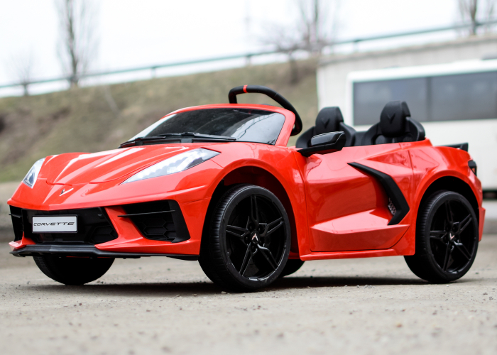 Masinuta electrica pentru 2 copii Corvette C8 90W 12V STANDARD, culoare Rosie [5]