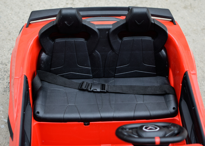 Masinuta electrica pentru 2 copii Corvette C8 90W 12V STANDARD, culoare Rosie [14]