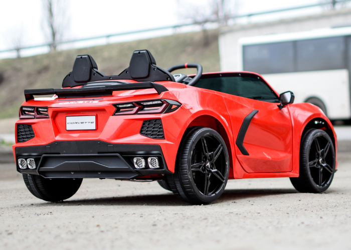 Masinuta electrica pentru 2 copii Corvette C8 90W 12V STANDARD, culoare Rosie [7]