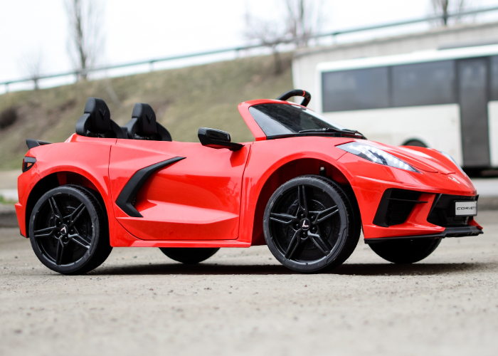Masinuta electrica pentru 2 copii Corvette C8 90W 12V STANDARD, culoare Rosie [6]