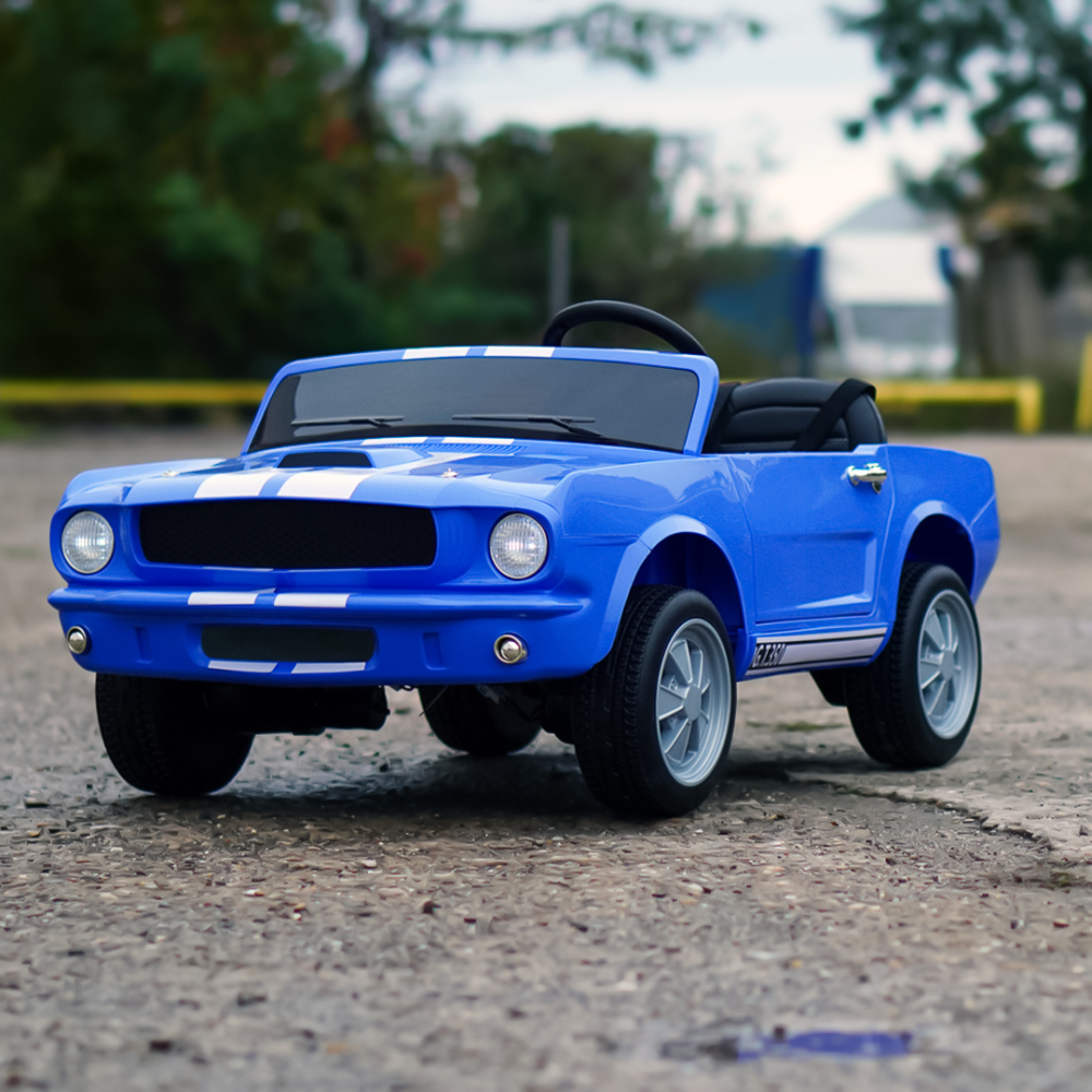 Masinuta electrica pentru 2 copii FORD Shelby GT350 800W 24V PREMIUM, Dark Blue [4]
