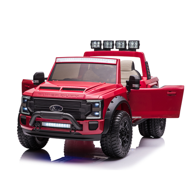 Masinuta electrica copii Ford Super Duty F450, rosie [2]