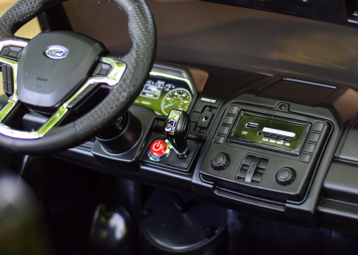 Masinuta electrica copii Ford Super Duty F450, negru [12]