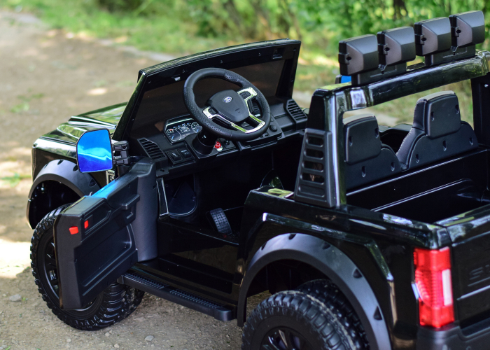 Masinuta electrica copii Ford Super Duty F450, negru [11]