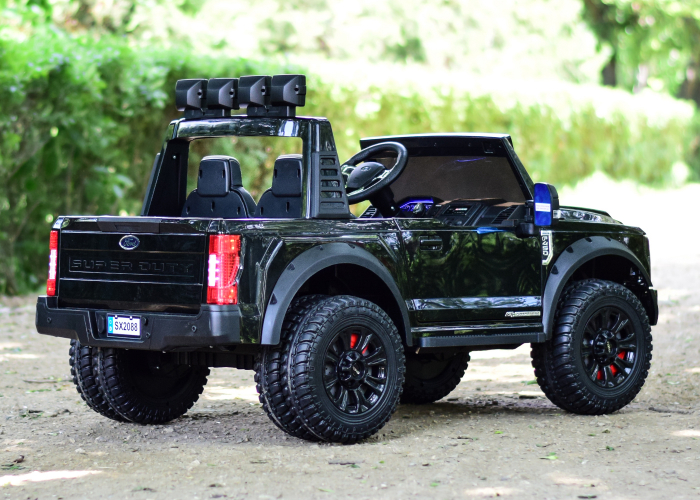 Masinuta electrica copii Ford Super Duty F450, negru [4]