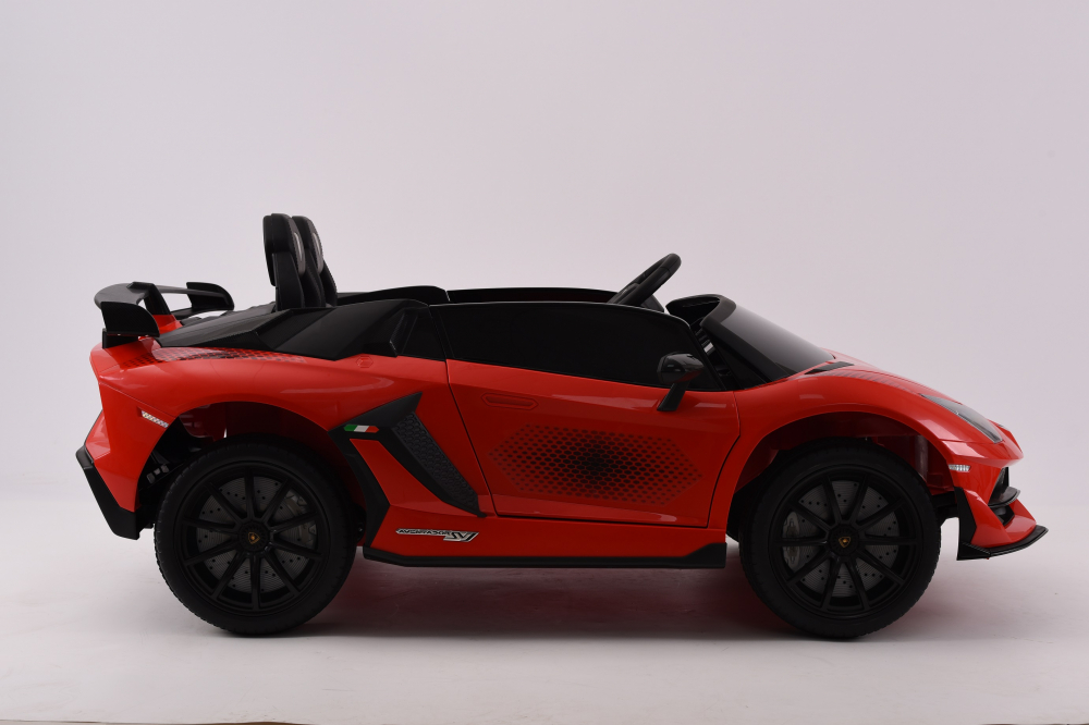 Masinuta electrica pentru 2 copii, Lamborghini Aventador Xago, 12V, 90W, echipare Deluxe, rosie [2]
