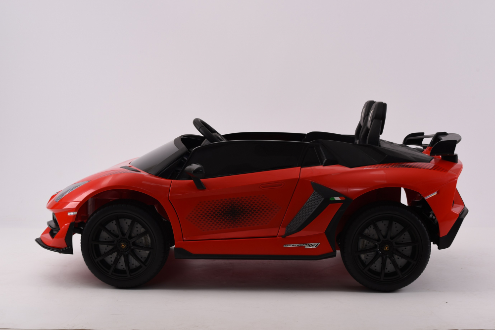 Masinuta electrica pentru 2 copii, Lamborghini Aventador Xago, 12V, 90W, echipare Deluxe, rosie [7]