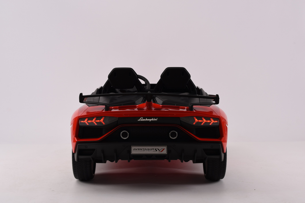 Masinuta electrica pentru 2 copii, Lamborghini Aventador Xago, 12V, 90W, echipare Deluxe, rosie [9]