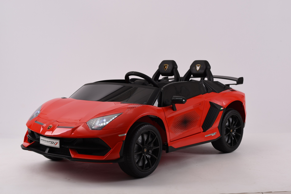 Masinuta electrica pentru 2 copii, Lamborghini Aventador Xago, 12V, 90W, echipare Deluxe, rosie [4]
