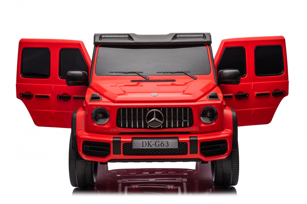 Masinuta electrica pentru 2 copii Mercedes G63, tractiune 4x4, putere 800W, 24V, 14Ah, Mp3 rosie [21]