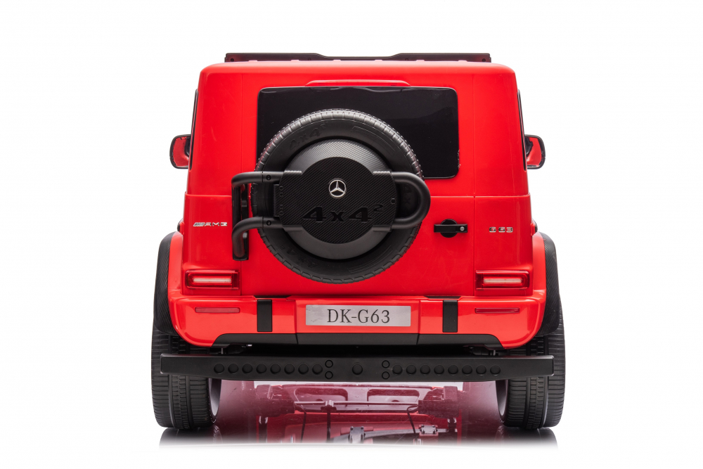 Masinuta electrica pentru 2 copii Mercedes G63, tractiune 4x4, putere 800W, 24V, 14Ah, Mp3 rosie [18]