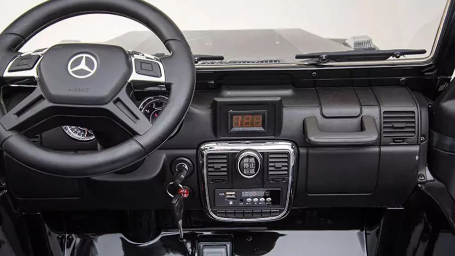 Masinuta electrica 2 copii Mercedes G63 6x6 270W, neagra [9]