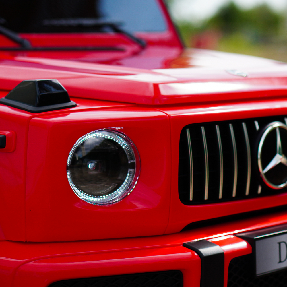 Masinuta electrica pentru 2 copii Mercedes G63, tractiune 4x4, putere 800W, 24V, 14Ah, Mp3 rosie [14]