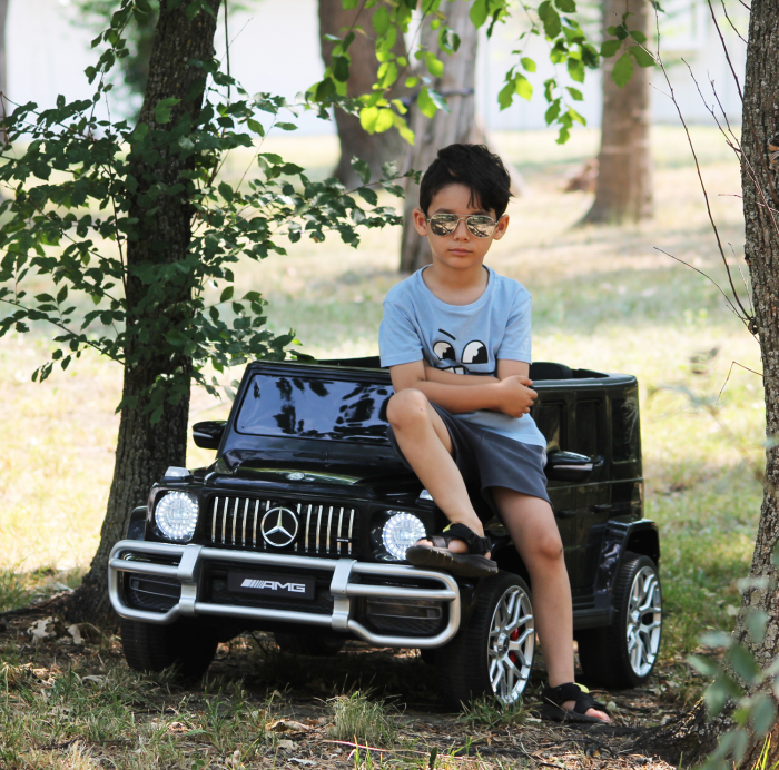 Masinuta electrica copii Mercedes G63 XXL,180W, negru [2]