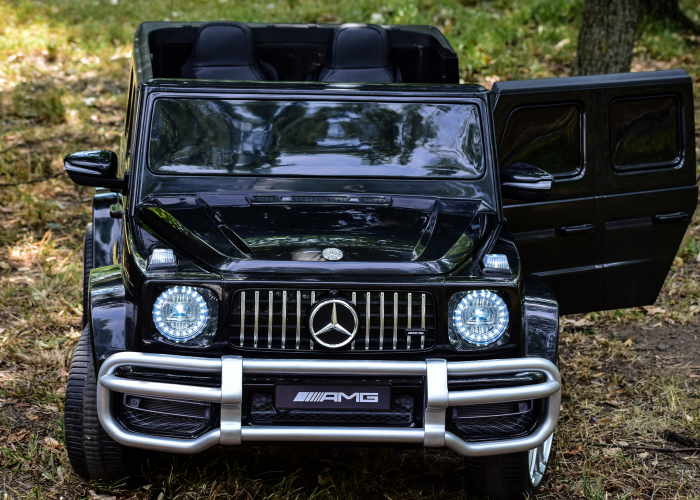 Masinuta electrica pentru 2 copii Mercedes G63 XXL 4x4 180W 12V PREMIUM culoare Neagra [7]