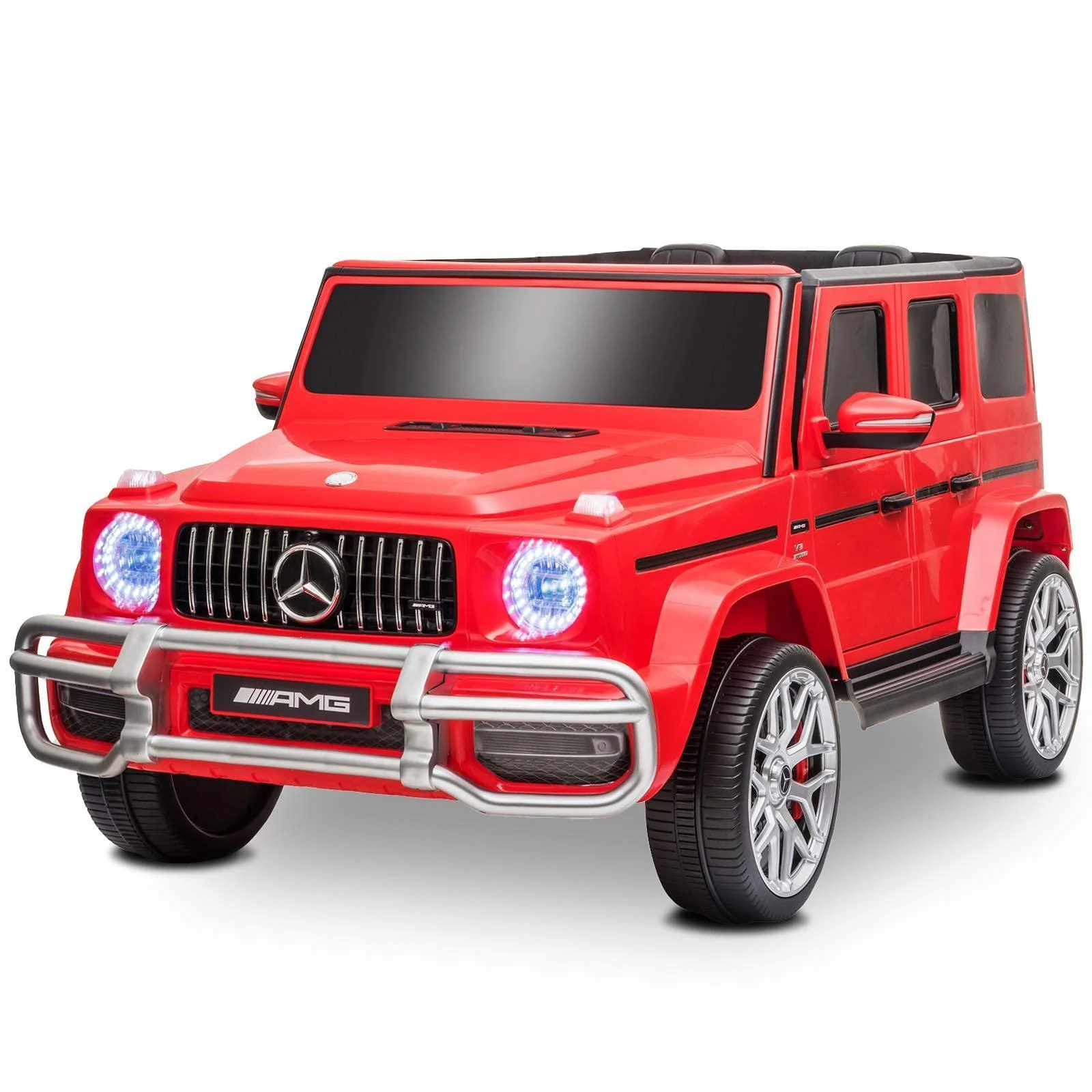 Masinuta electrica pentru 2 copii Mercedes G63 XXL 4×4 180W 12V PREMIUM culoare Rosu 12V imagine noua responsabilitatesociala.ro