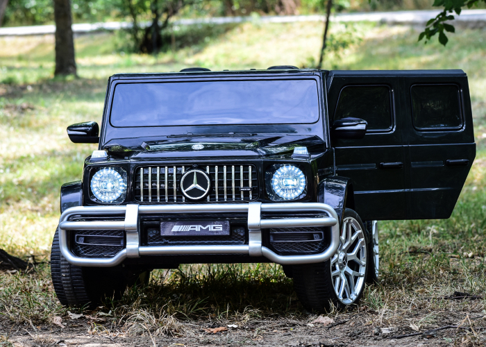 Masinuta electrica pentru 2 copii Mercedes G63 XXL 4x4 180W 12V PREMIUM culoare Neagra [6]