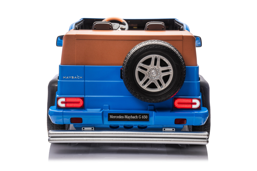 Masinuta electrica copii 5-14 ani, Mercedes G650 Maybach XXL, 24V 14Ah, 2 locuri, roti gonflabile, albastra [12]
