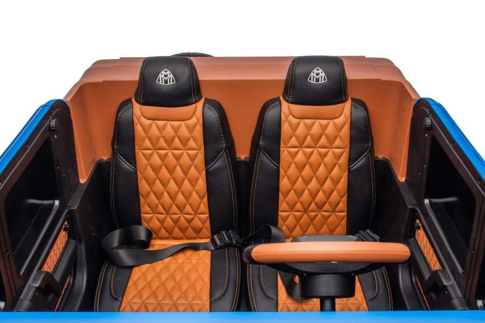 Masinuta electrica copii 5-14 ani, Mercedes G650 Maybach XXL, 24V 14Ah, 2 locuri, roti gonflabile, albastra [4]