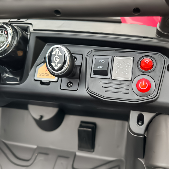 Masinuta electrica pentru 2 copii Mercedes UNIMOG 4x4 140W PREMIUM culoare Rosu [15]