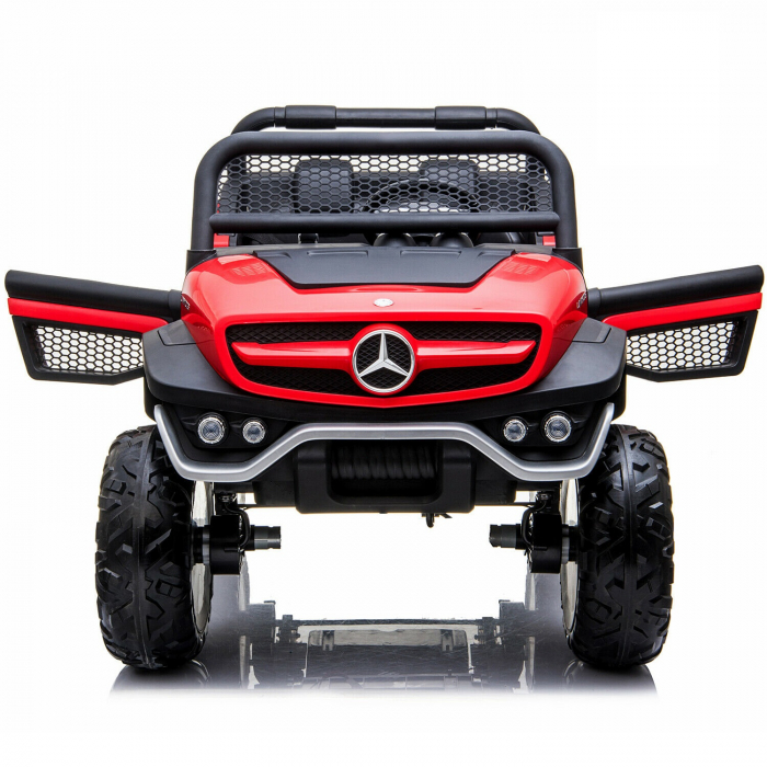 Masinuta electrica pentru 2 copii Mercedes UNIMOG 4x4 140W PREMIUM culoare Rosu [18]