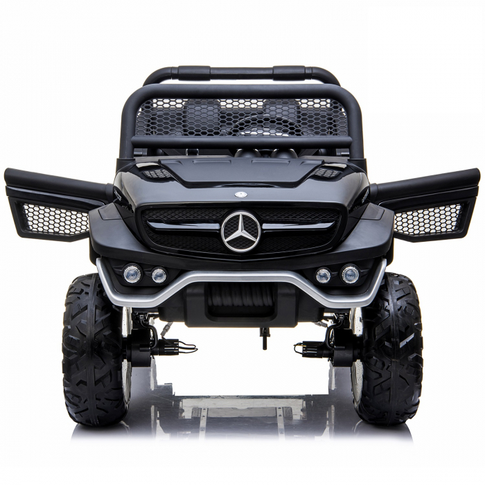 Masinuta electrica pentru 2 copii Mercedes UNIMOG 4x4 140W PREMIUM culoare Neagra [4]