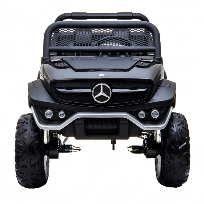 Masinuta electrica pentru 2 copii Mercedes UNIMOG 4×4 140W PREMIUM culoare Neagra 140W imagine noua responsabilitatesociala.ro