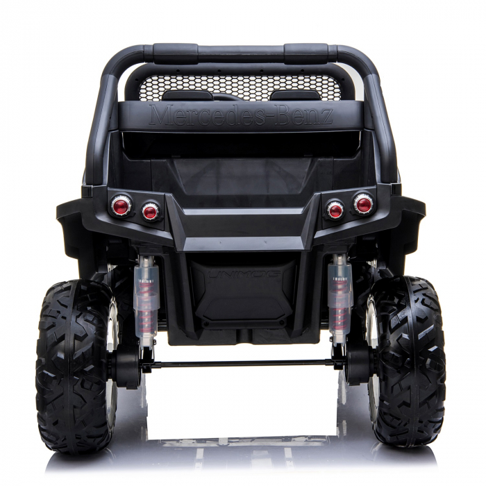Masinuta electrica pentru 2 copii Mercedes UNIMOG 4x4 140W PREMIUM culoare Neagra [3]