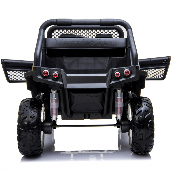 Masinuta electrica pentru 2 copii Mercedes UNIMOG 4x4 140W PREMIUM culoare Neagra [5]