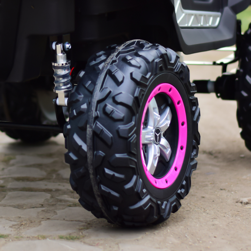 Masinuta electrica pentru 2 copii Mercedes UNIMOG 4x4 140W PREMIUM culoare Roz [12]