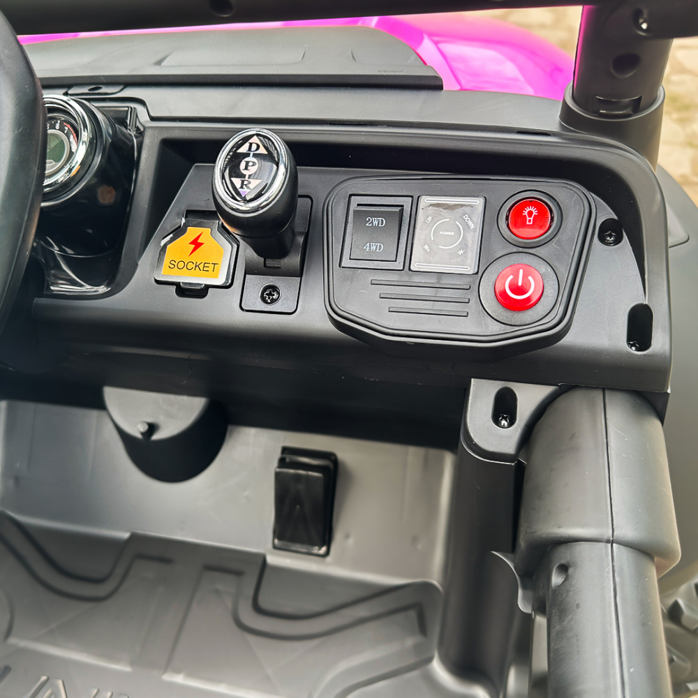 Masinuta electrica pentru 2 copii Mercedes UNIMOG 4x4 140W PREMIUM culoare Roz [15]