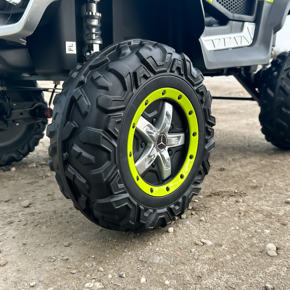 Masinuta electrica pentru 2 copii Mercedes UNIMOG 4x4 140W PREMIUM culoare Verde [13]