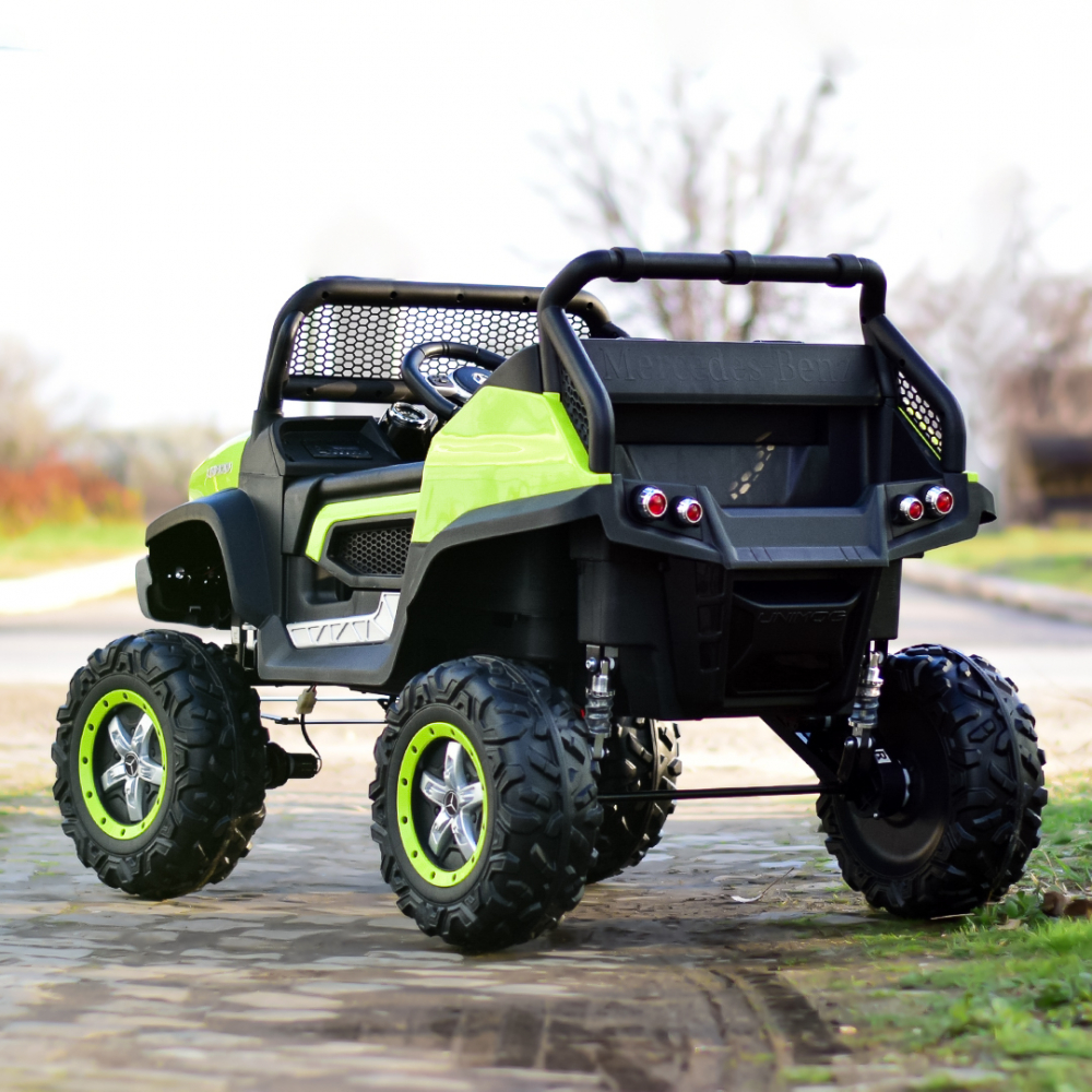 Masinuta electrica pentru 2 copii Mercedes UNIMOG 4x4 140W PREMIUM culoare Verde [7]