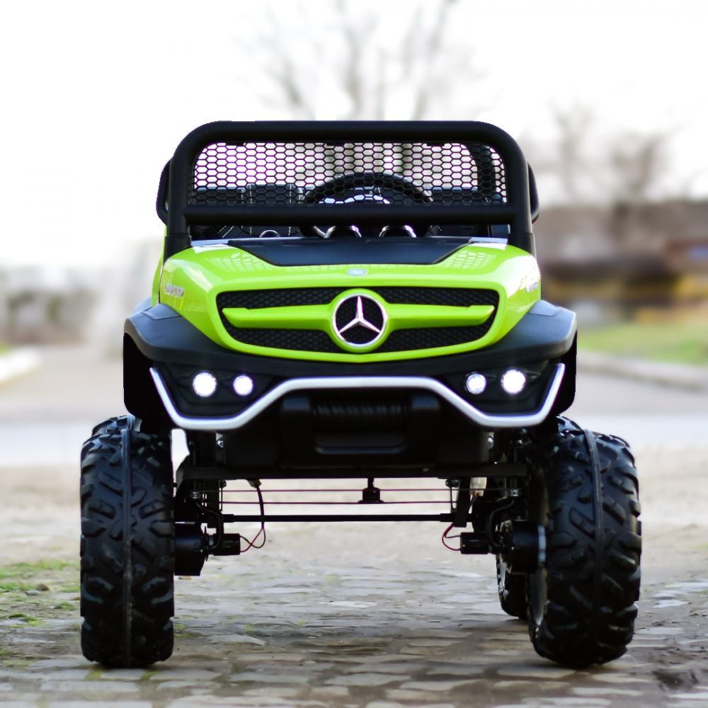 Masinuta electrica pentru 2 copii Mercedes UNIMOG 4x4 140W PREMIUM culoare Verde [3]