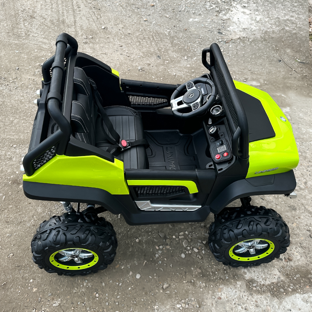 Masinuta electrica pentru 2 copii Mercedes UNIMOG 4x4 140W PREMIUM culoare Verde [9]