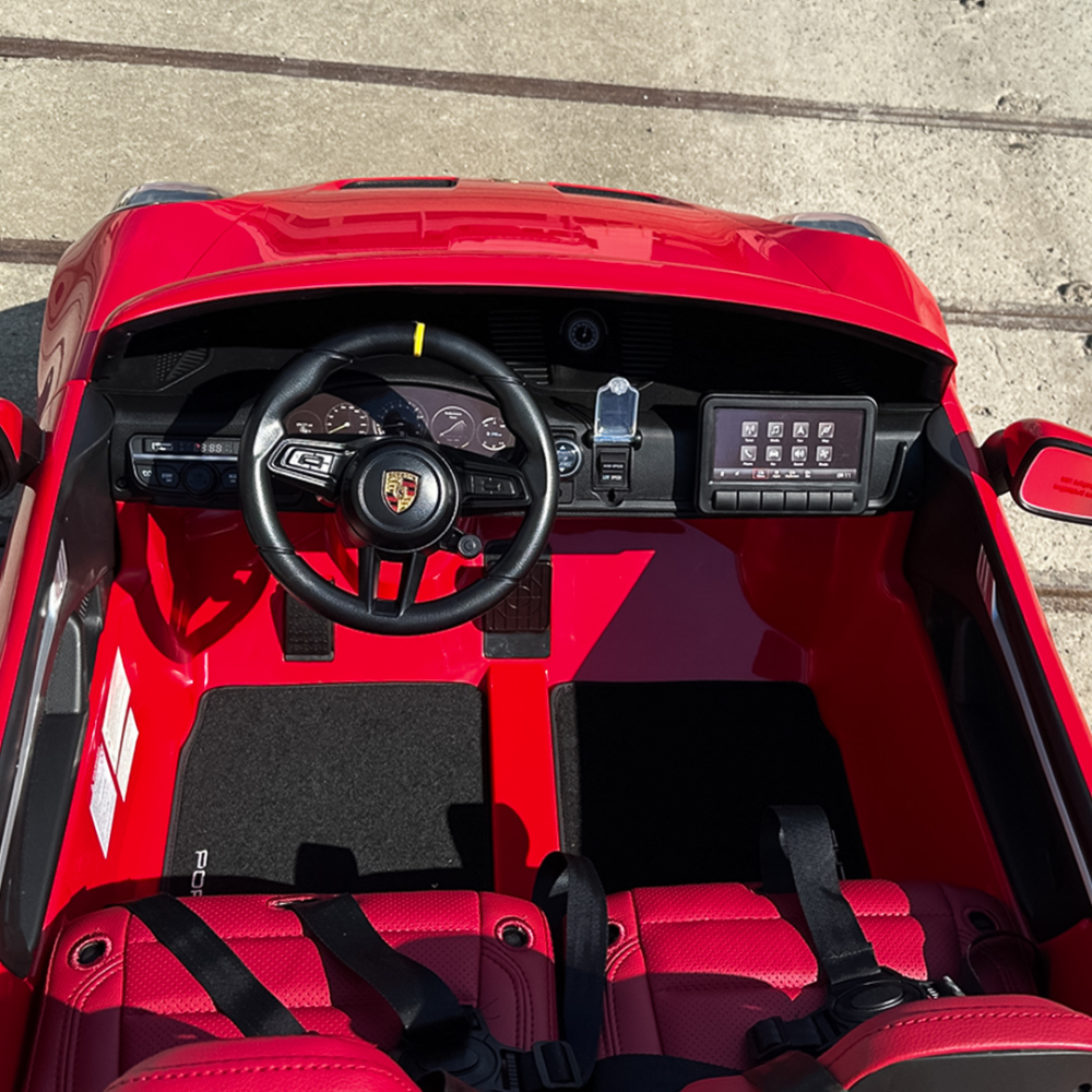 Masinuta electrica pentru 2 copii, Porsche 911 GT3, 320W, 24V 14Ah, echipare premium, rosie [13]