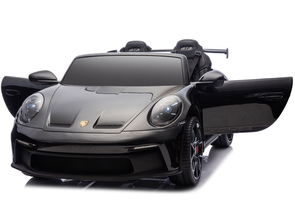 Masinuta electrica pentru 2 copii, Porsche 911 GT3, 320W, 24V 14Ah, culoare negra metalizat [3]