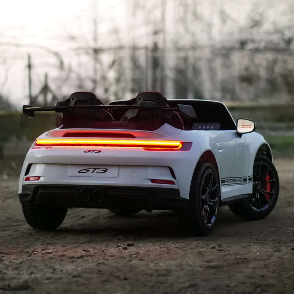 Masinuta electrica pentru 2 copii, Porsche 911 GT3 320W 24V 14Ah premium, culoare alba [9]